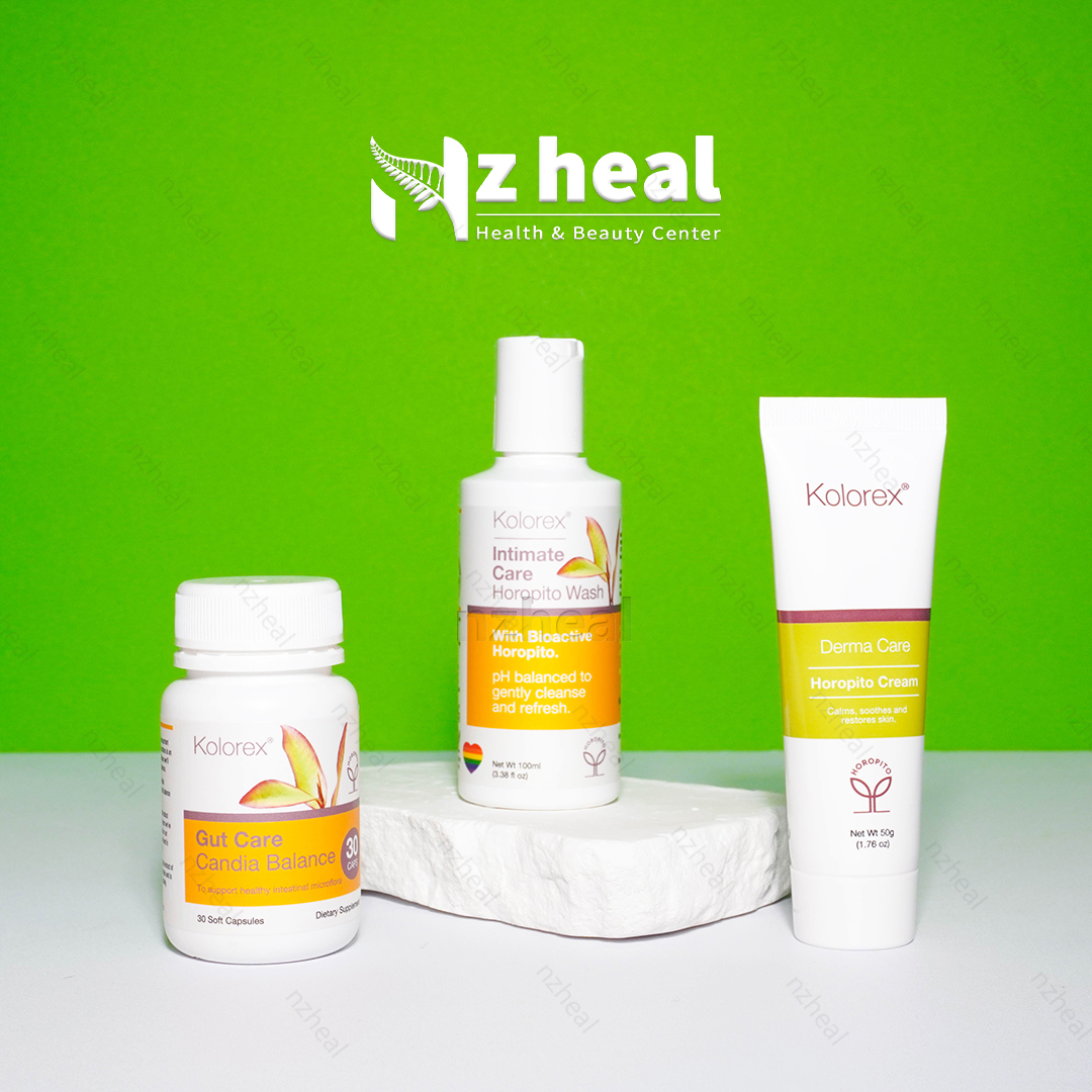 Bộ ba chăm sóc vù.ng kí.n Kolorex (Gel rửa + Kem bôi + Viên uống)