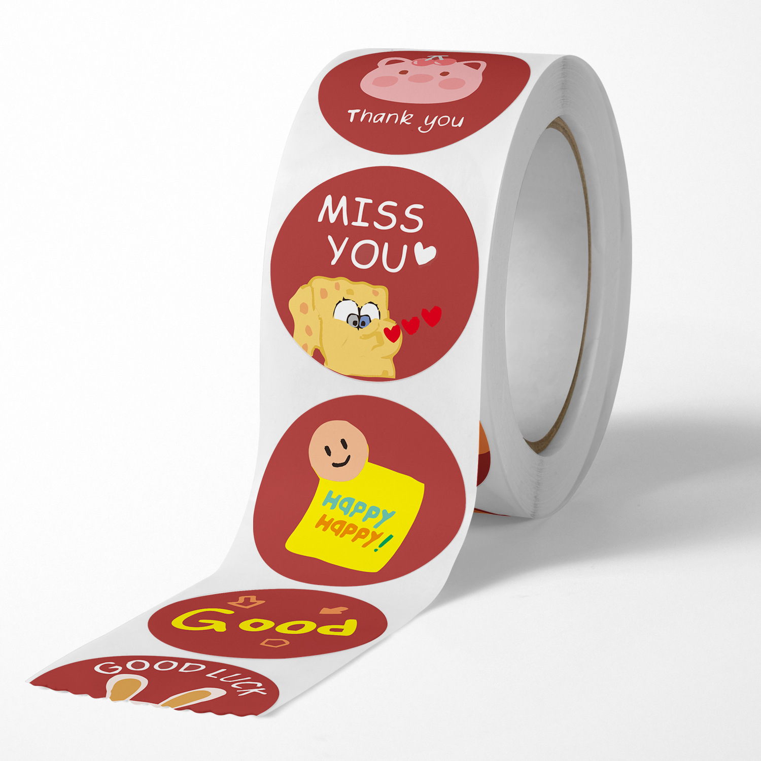 Cuộn 500 Sticker thank you Dán nhãn cảm ơn