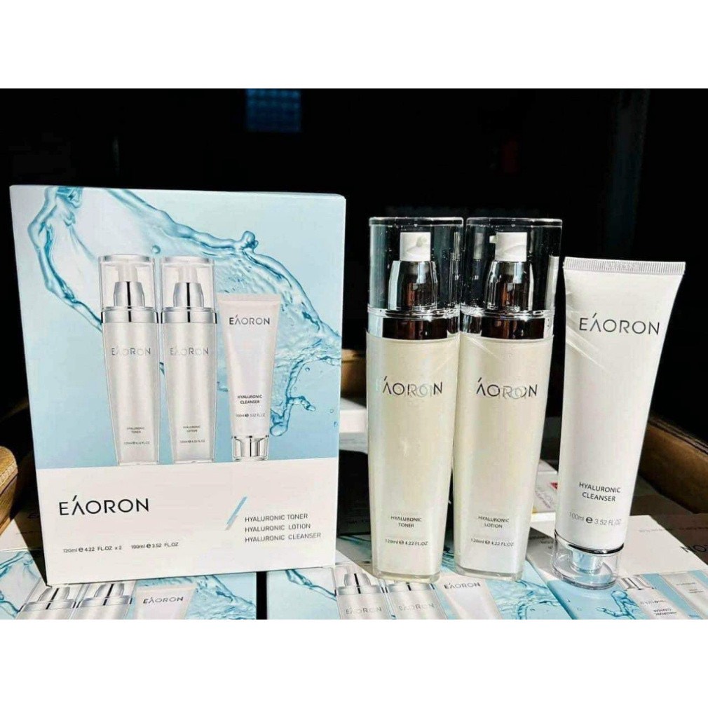 [Tặng son dưỡng môi Rebirth] Set 03 món dưỡng da Eaoron nội địa Úc ( Gồm sữa rửa mặt , nước hoa hồng và sữa dưỡng)