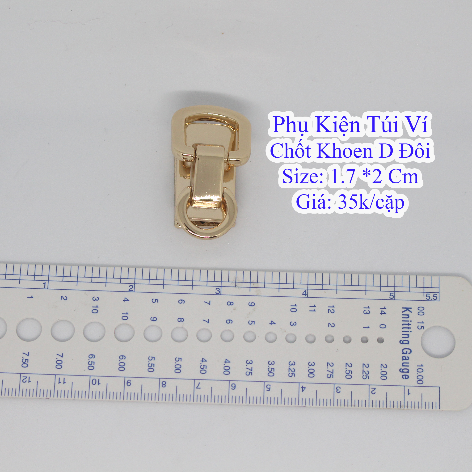 Chốt D Đôi làm túi xách (45k/Cặp)