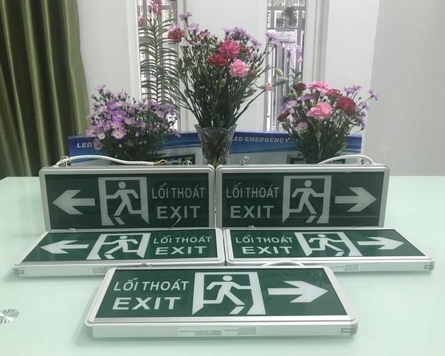 Combo 5 đèn EXIT thoát hiểm 2 mặt có hình người