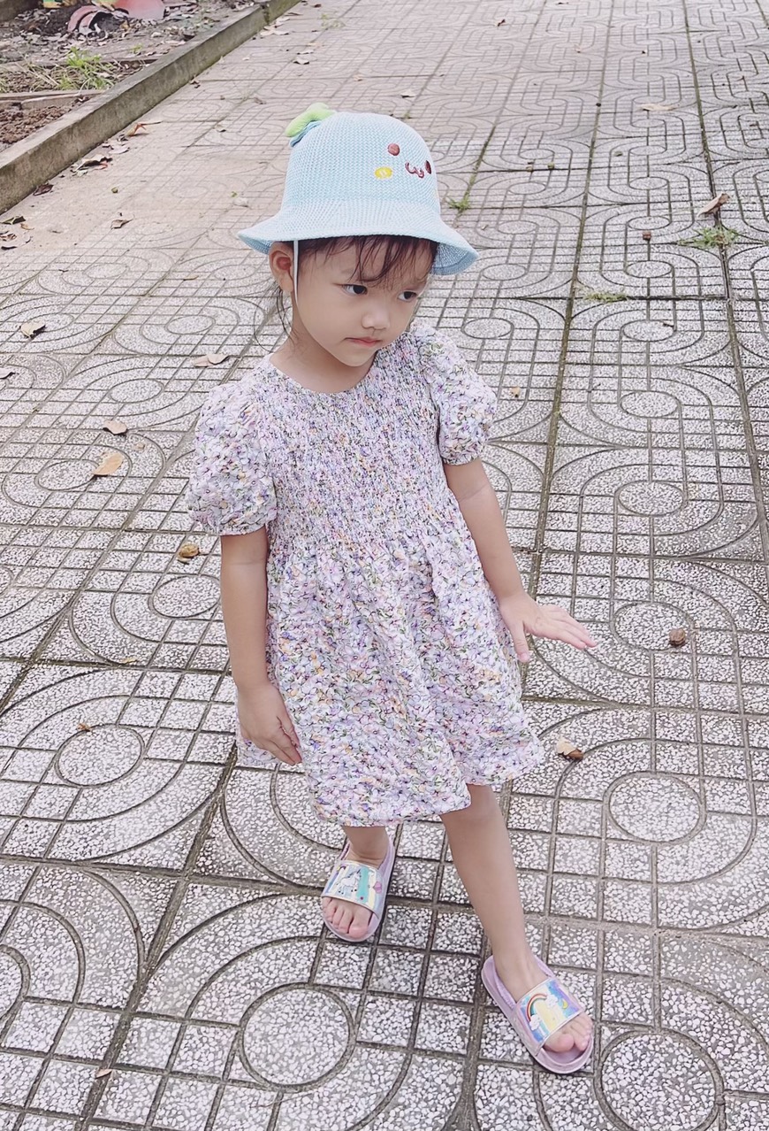 Mũ rộng vành mầm cây siêu yêu cho bé(1-4 tuổi)