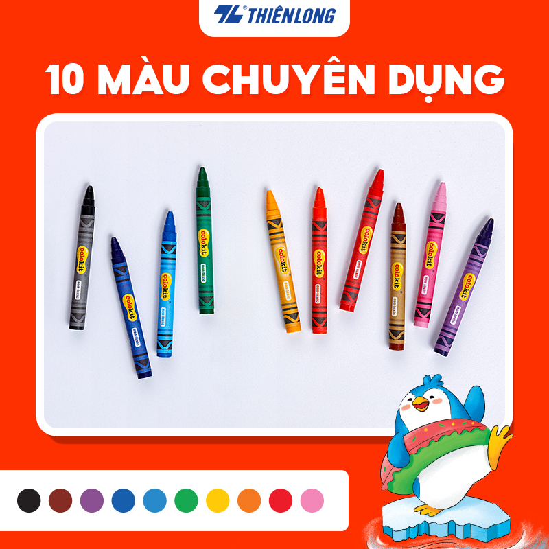 Combo 7 hộp sáp màu colokit cr-c015