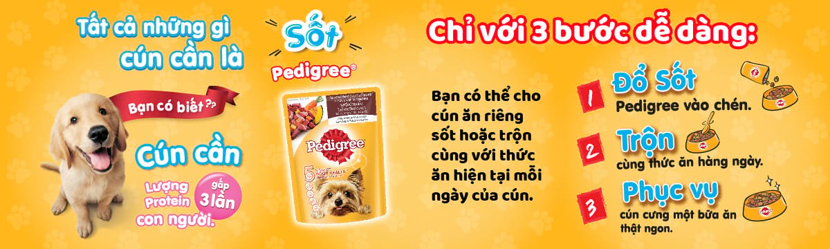 [HCM]Combo Hạt Ganador và Pate Pedigree cho chó con