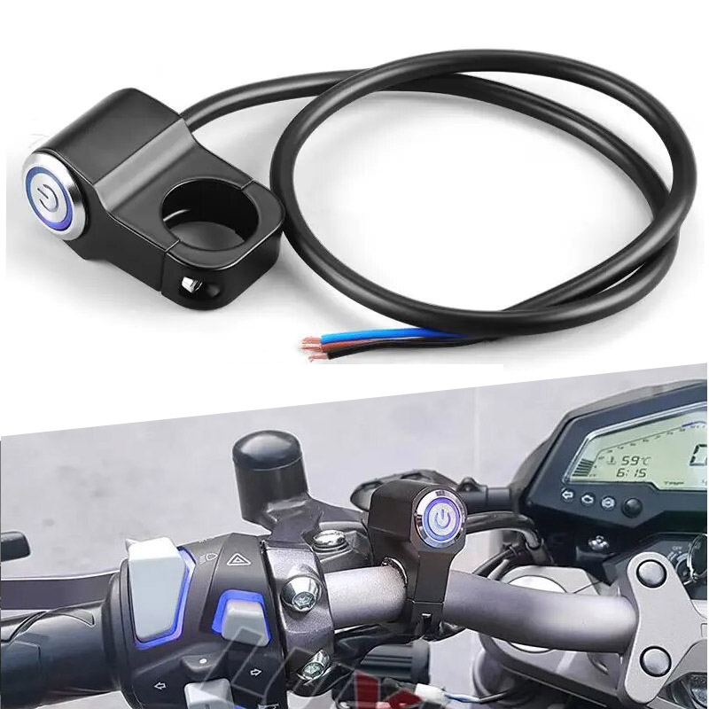 Công Tắc Led Q4 Gắn Ghi Đông Xe Máy [ 1 Chiếc ]