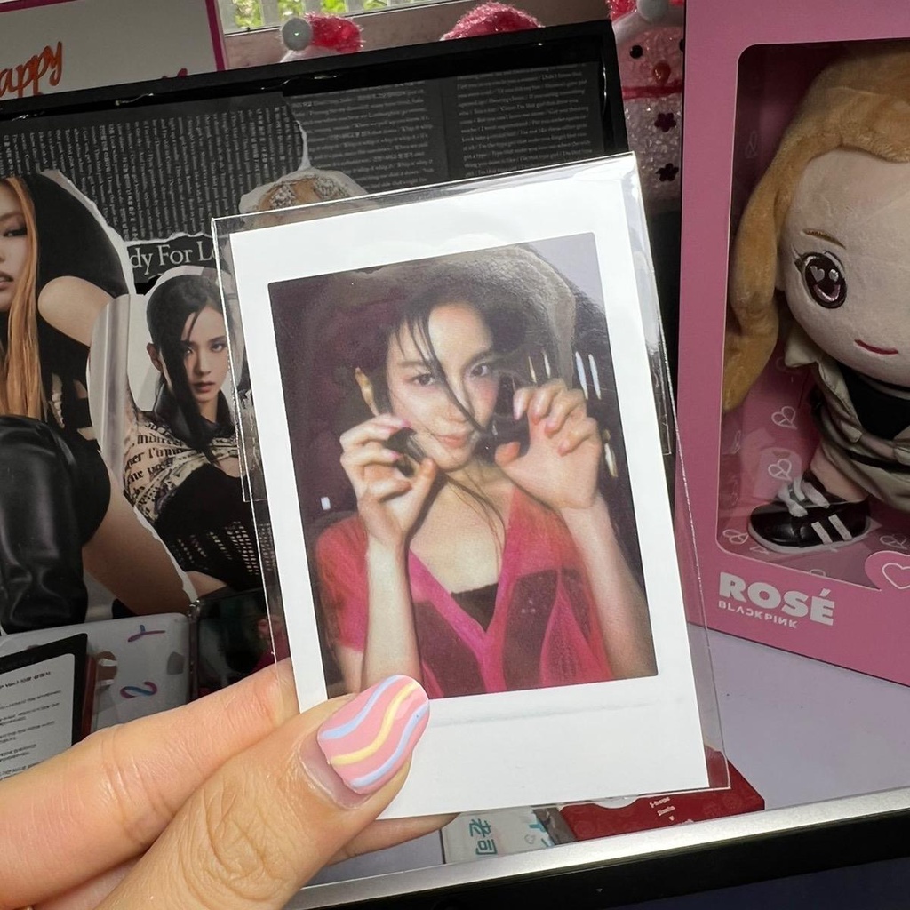 [ME] JISOO PHOTO CARD FOLDER (Set 4 card bo góc kèm folder Jisoo)