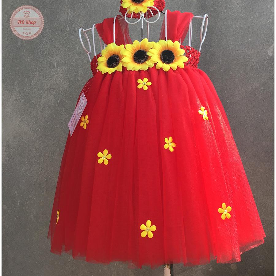 Váy Tutu Màu Đỏ Hướng Dương