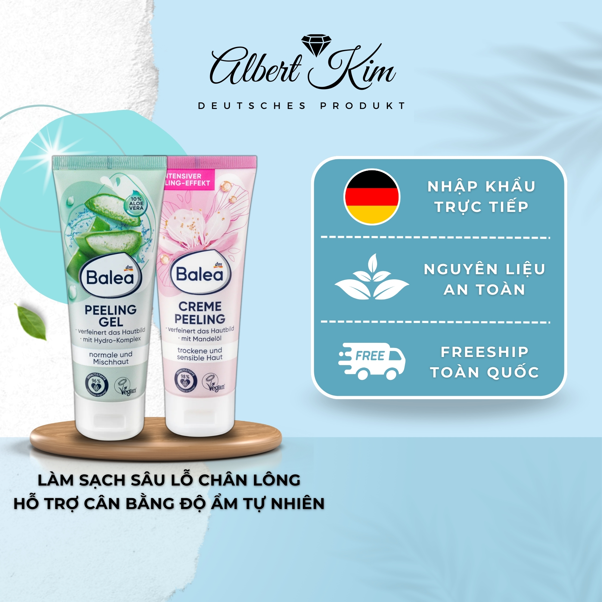 [ Hàng Đức ] Tẩy tế bào chết Balea nội địa Đức - 75ml