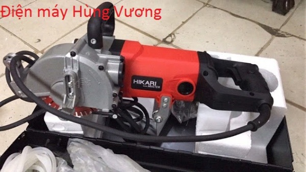 Máy cắt rãnh tường cầm tay Hikari madein Thái lan KC05-156B màu đỏ tươi (lắp được 5 đĩa cắt 156mm)