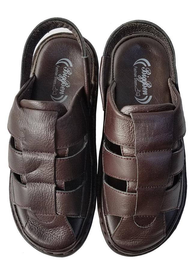 Sandal Nam Bít Đầu BIGGBEN Da Bò Thật SDB75