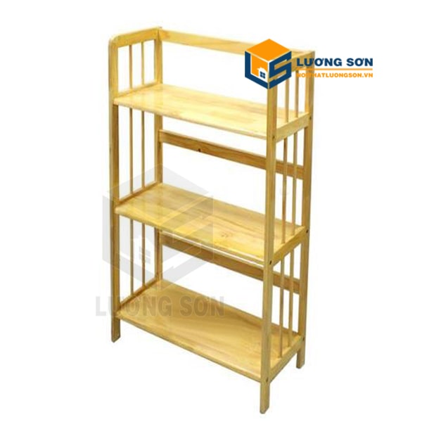 Kệ Sách 4 Tầng Dài 65 cm Gỗ Cao Su