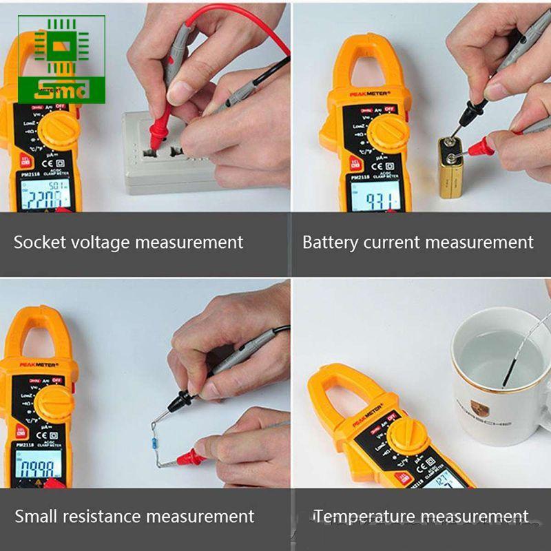 Đồng hồ vạn năng Ampe kìm PEAKMETER PM2118