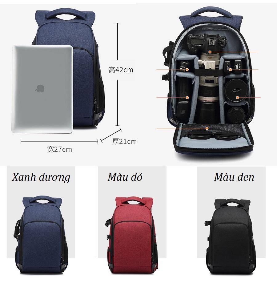 [HCM]Balo máy ảnh Full photo. Tono 8801.