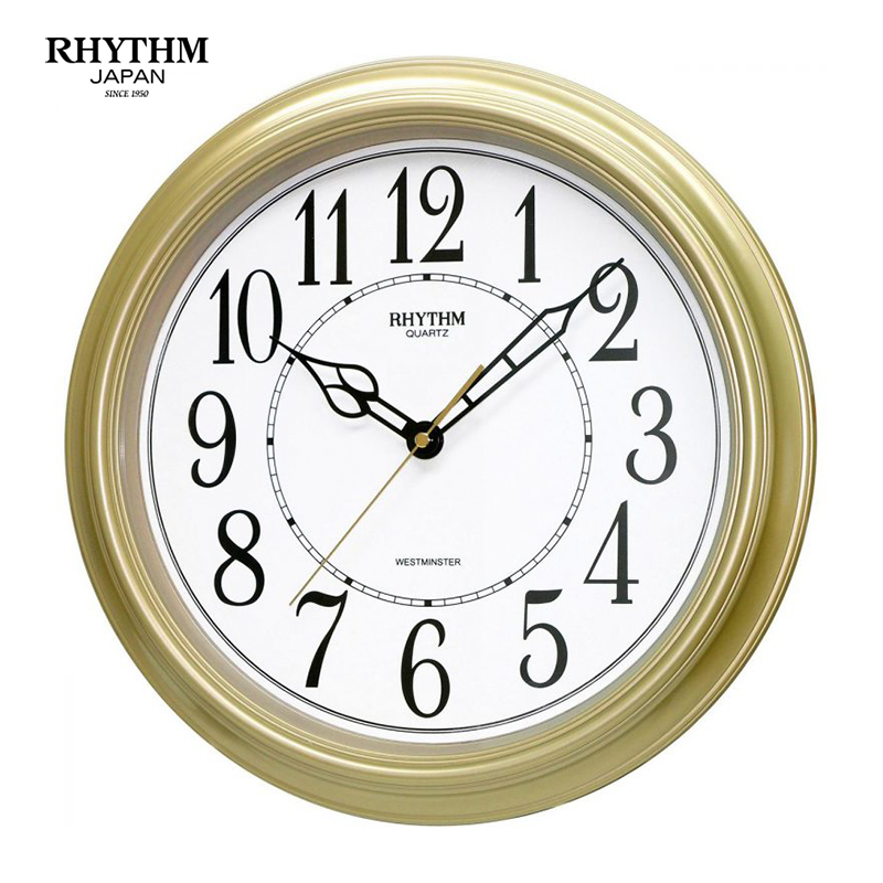 Đồng hồ treo tường Rhythm CMH726NR18 Value Added Wall Clocks (Màu Vàng)