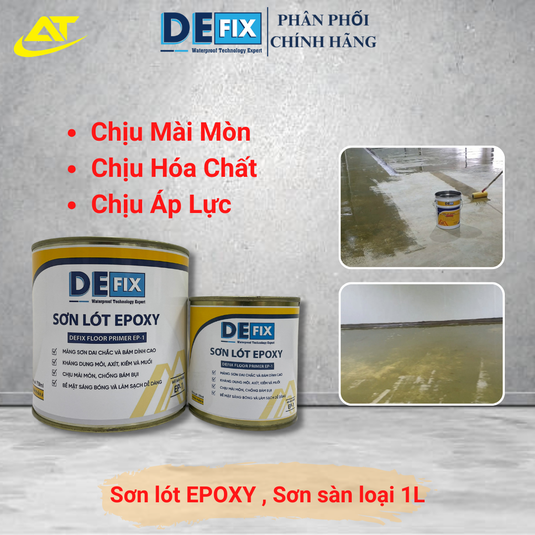 [Hộp 1L] Sơn lót EPOXY, Sơn lót sàn công nghiệp