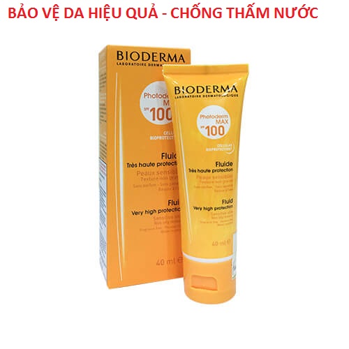[HCM]KEM CHỐNG NẮNG CHỊU NƯỚC BIODERMA SPF 100 40ml