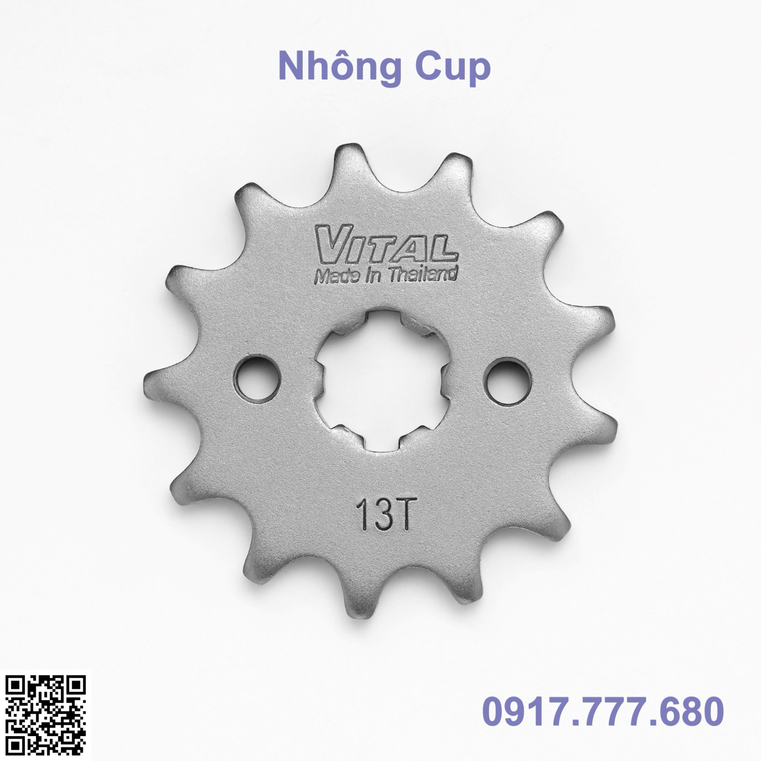 Nhông trước xe cup 50/ cup 70/ cup 78/ cup 81/ cup 90 size từ 13 - 14 - 15 -16 răng thương hiệu vital hàng thái lan