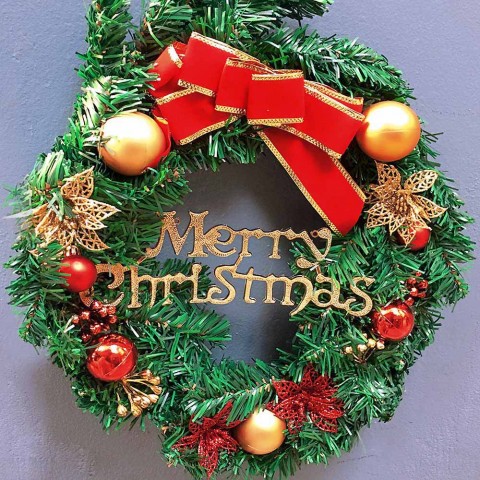 Vòng nguyệt quế chuông noel 2019
