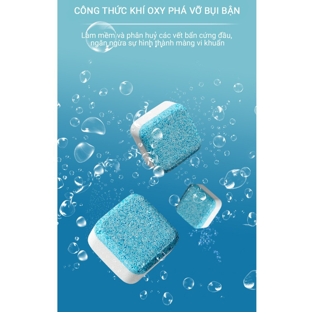 ( FULL HỘP 12 VIÊN ) VIÊN TẨY LỒNG MÁY GIẶT 12 VIÊN ( Công Nghệ Nhật Bản )