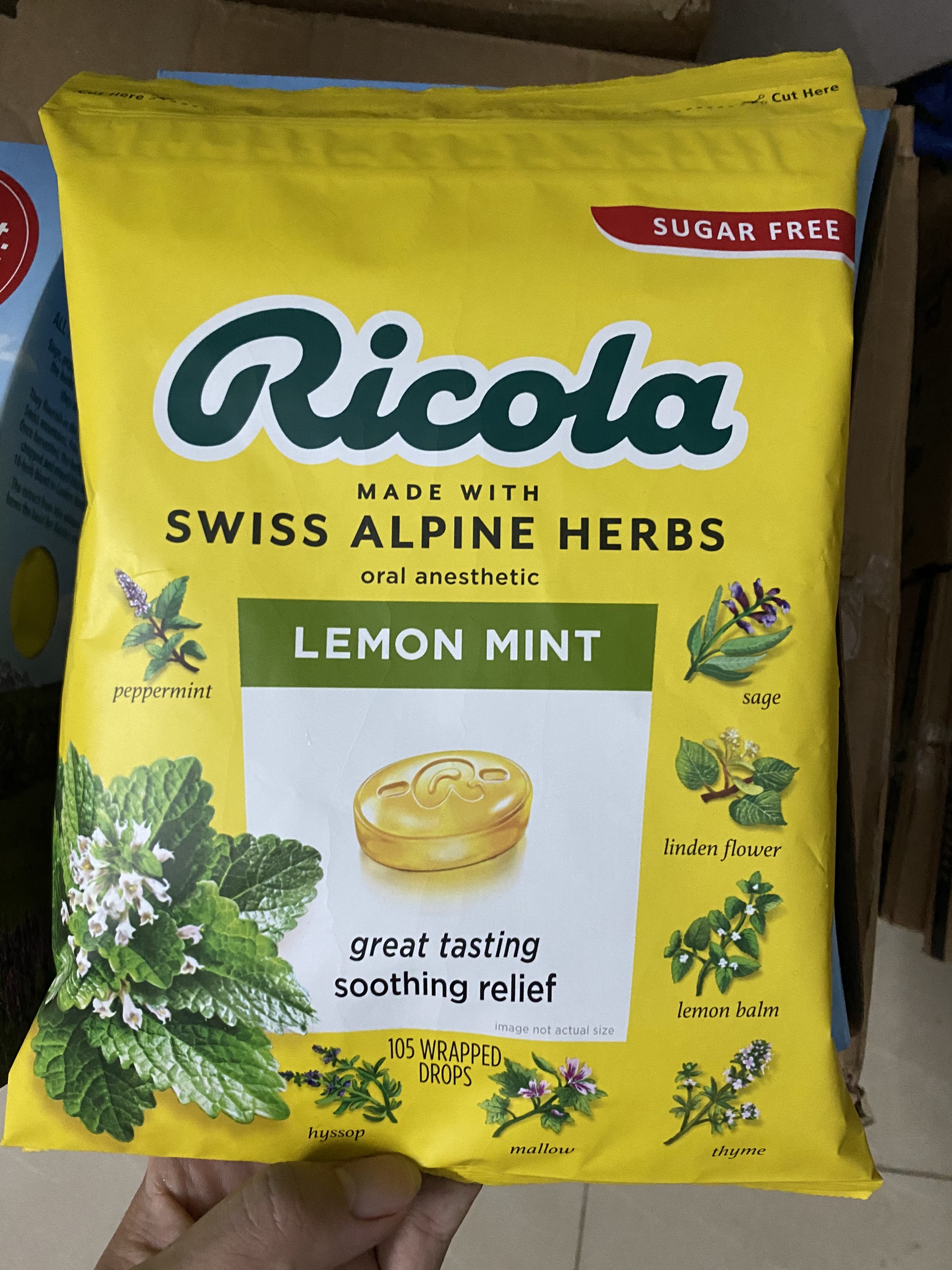 [HCM] Kẹo ngậm ho  Ricola của Mỹ