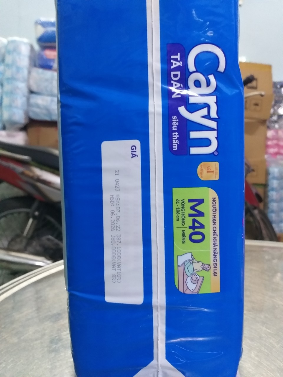 TÃ DÁN CARYN SIZE M40 MIẾNG, SIZE L40 (SIZE CŨ ML40) MIẾNG