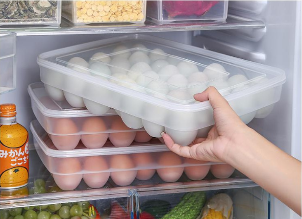 Khay đựng trứng 24 quả 1 KHAY - (COMBO 2 KHAY) được làm từ chất liệu nhựa cao cấp thân thiện với môi trường, bảo vệ sức khỏe - BH UY TÍN 1 ĐỔI 1 TẠI VanDongTS Shop