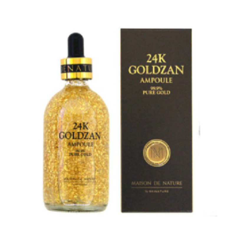 SERUM Dưỡng Trắng da Tinh Chất Vàng 24k GOLDZAN Ampoule 99.9% Pure Gold 100ML nhập khẩu