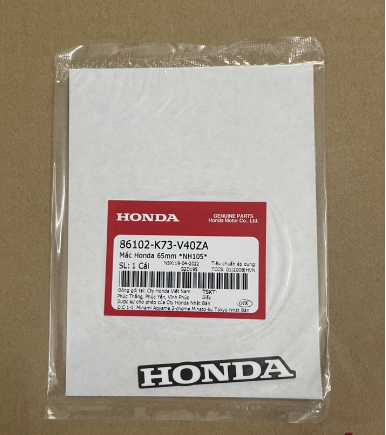 Tem honda dè bàng số future 125 mập future led 125 hàng chính hãng 86102k73v40za