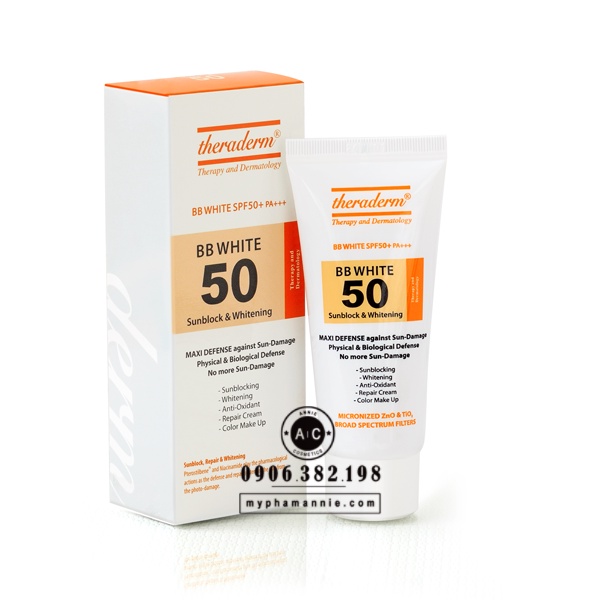 Kem chống nắng Theraderm ❤❤ BB White SPF 50+ PA+++