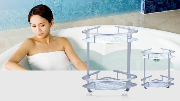 Kệ Góc Nhà Tắm 2 Tầng Inox