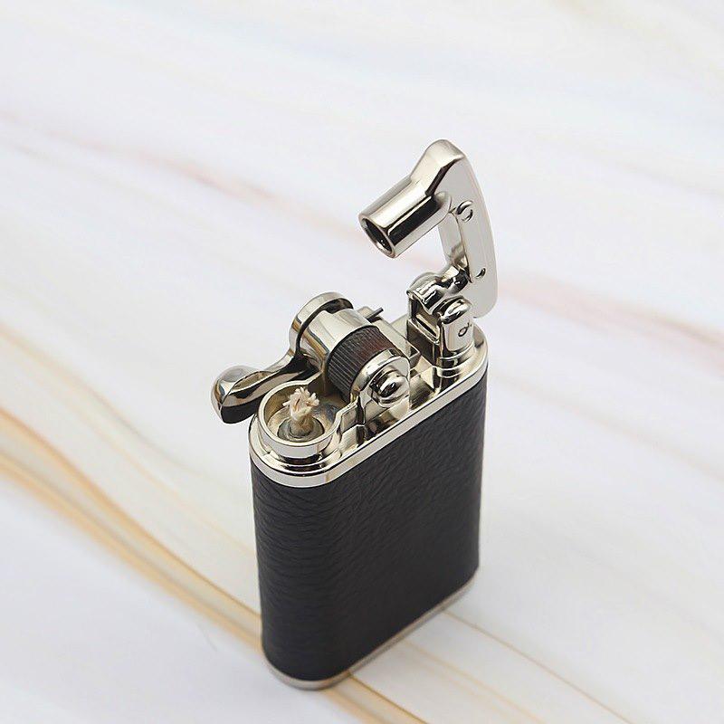 Hộp Quẹt Bật Lửa Xăng Đá Chief CF-018A Bọc Da - Đánh Lửa Tự Động - Hộp Quẹt Giữ Lửa Cực Tốt (KHÔNG CHỨA XĂNG GAS)