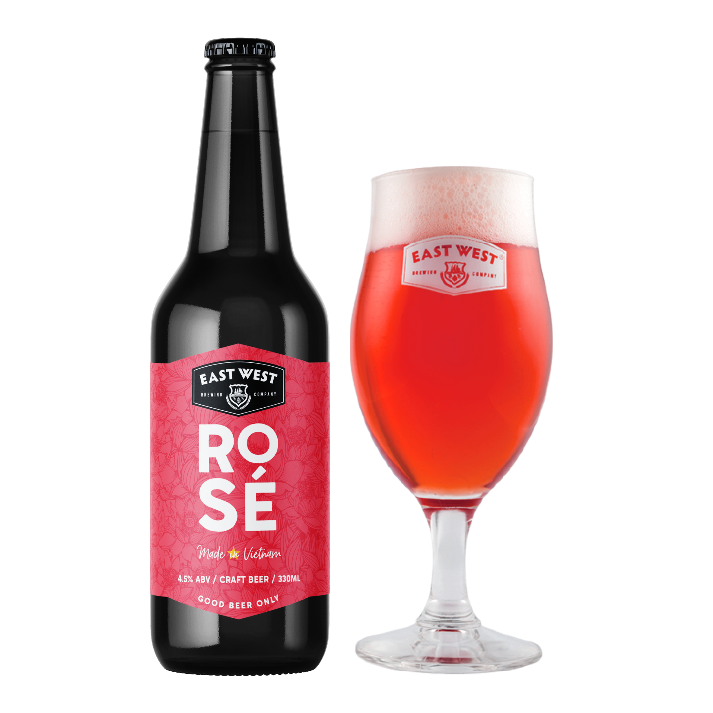Bia Thủ Công East West Rose Hộp 6 Chai 330ml