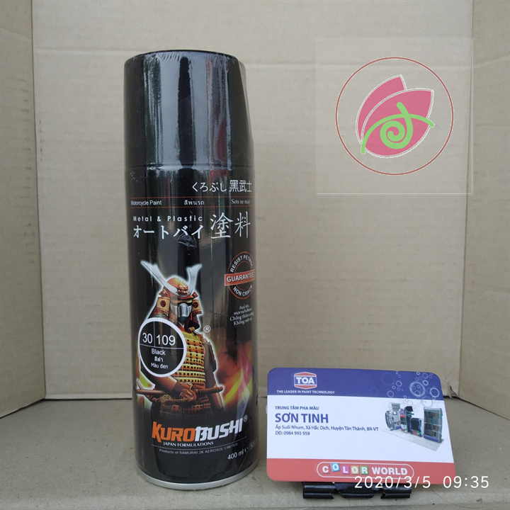 109 SƠN SAMURAI MÀU ĐEN BÓNG