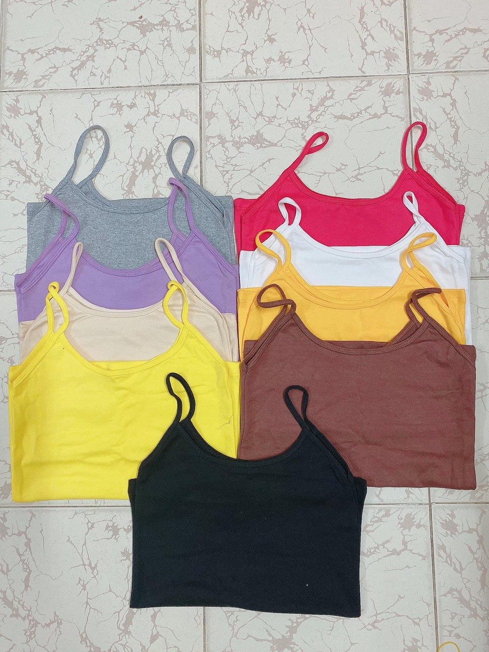 Áo 2 dây quai nhỏ thun thái