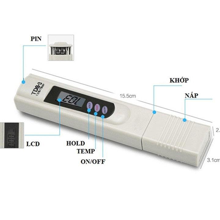 Bút thử nước sạch TDS kèm bao da