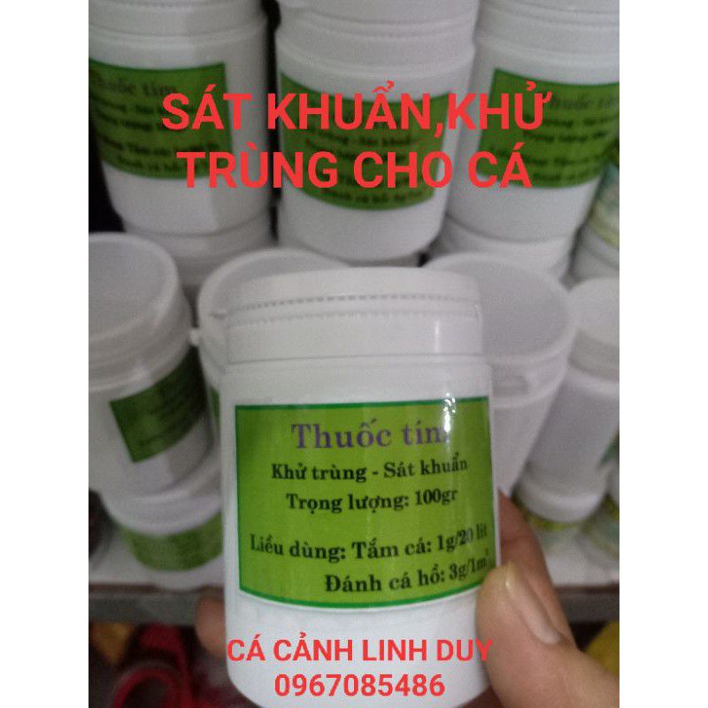 Thuố.c tím , sát khuẩn ngăn ngừa nấm , khử khuẩn hồ cá