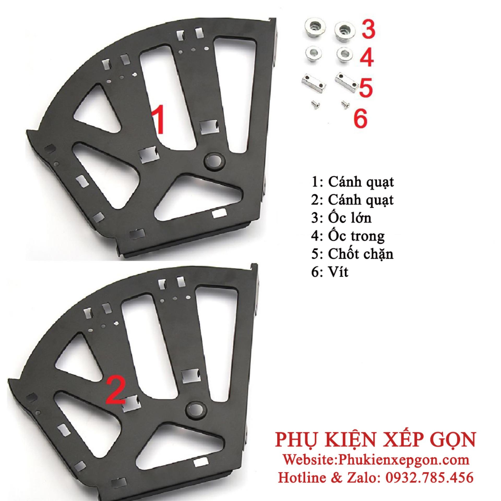 Bản lề tủ giày thông minh 3 ngăn, sắt sơn tĩnh điện (cặp).