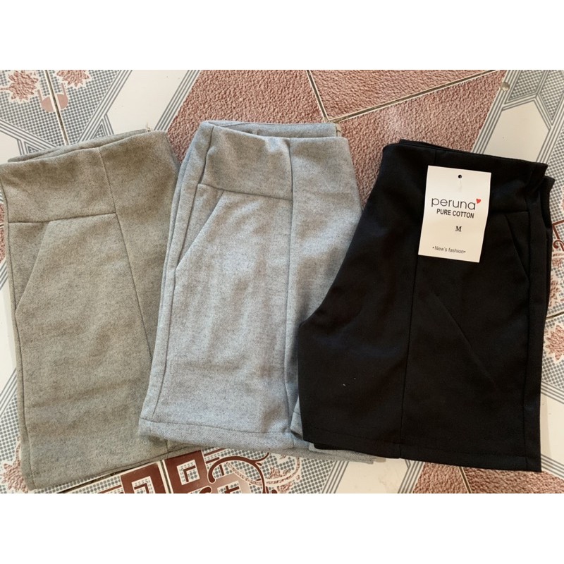 QUẦN SHORTS DẠ THU ĐÔNG, QUẦN DẠ ĐẸP.