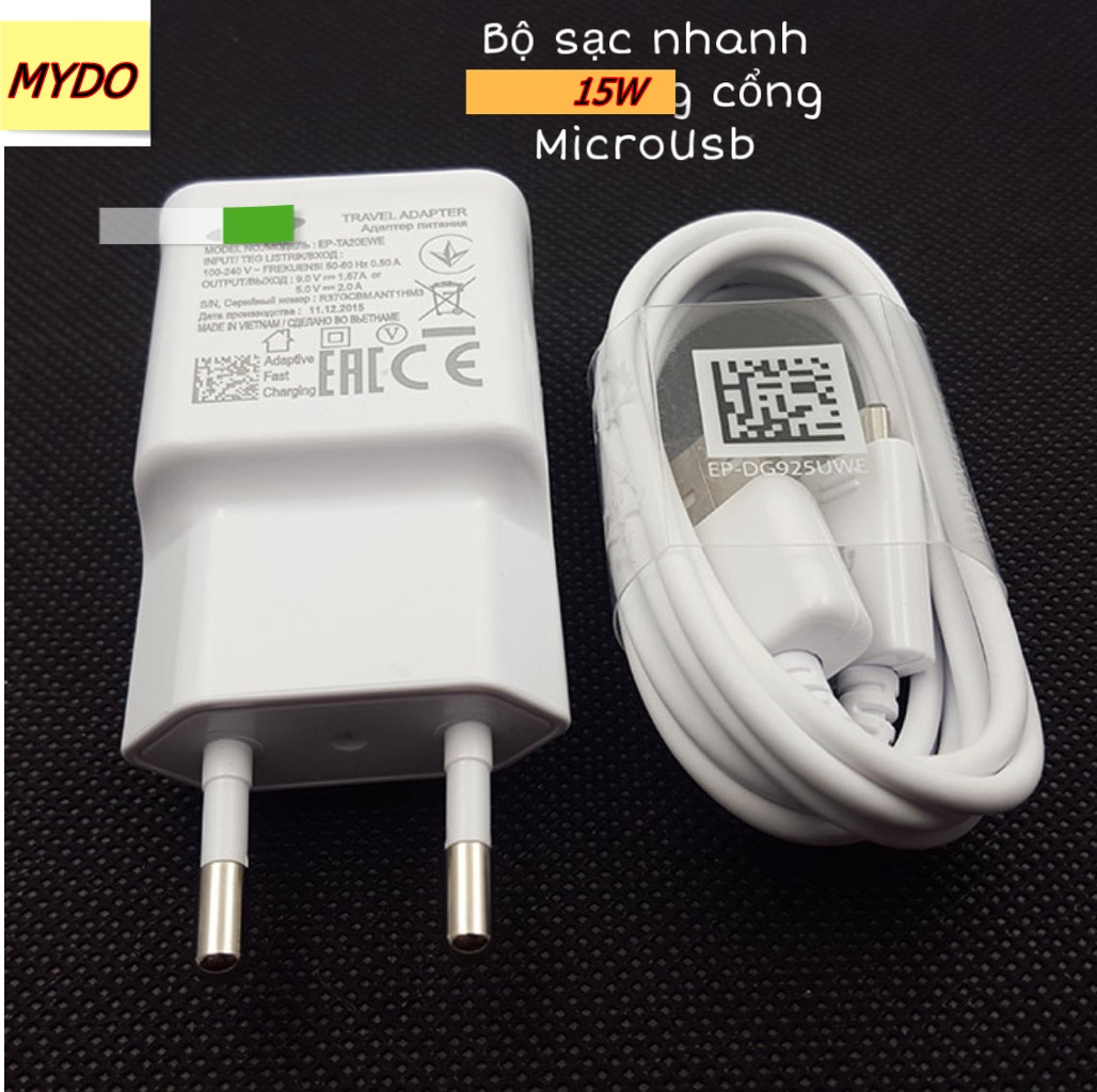 Cóc/Cáp Cam Kết Sạc Nhanh zin dành cho các loại samsung UsB Micro - Không Nhanh Hoàn Tiền