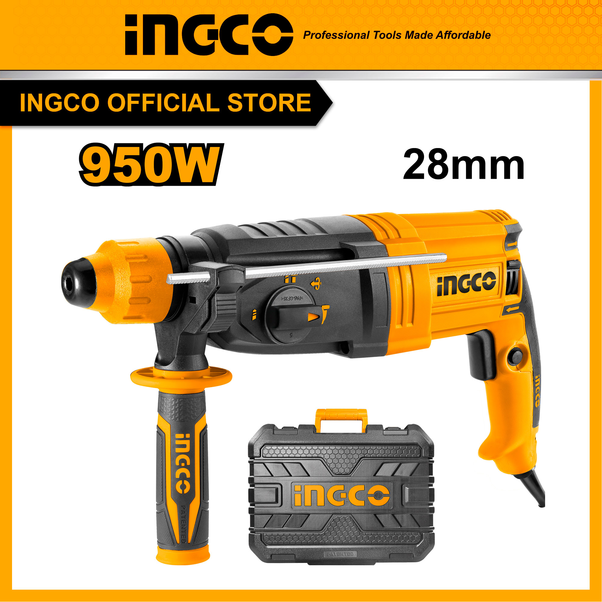 Máy khoan bê tông 950w ingco rgh9528