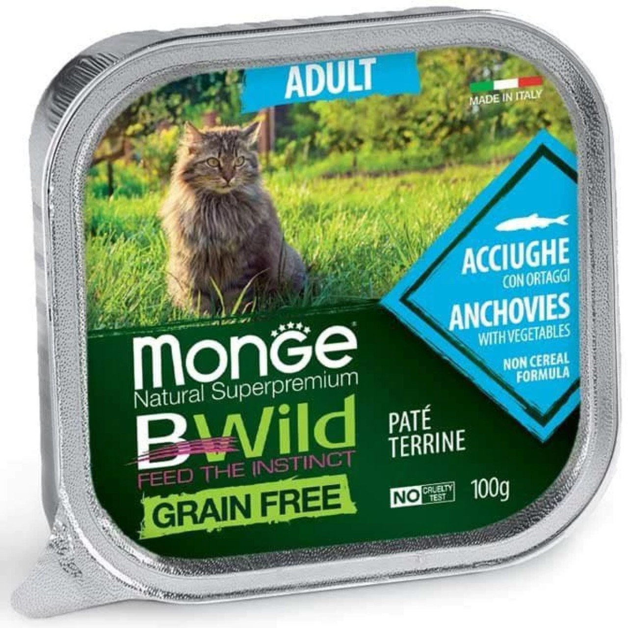 Thức ăn cho mèo pate Monge BWild 100g