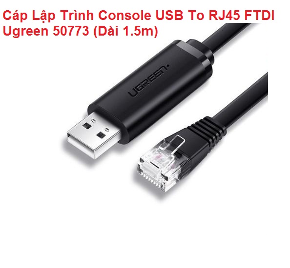 Cáp lập trình console usb to rj45 ftdi ugreen 50773