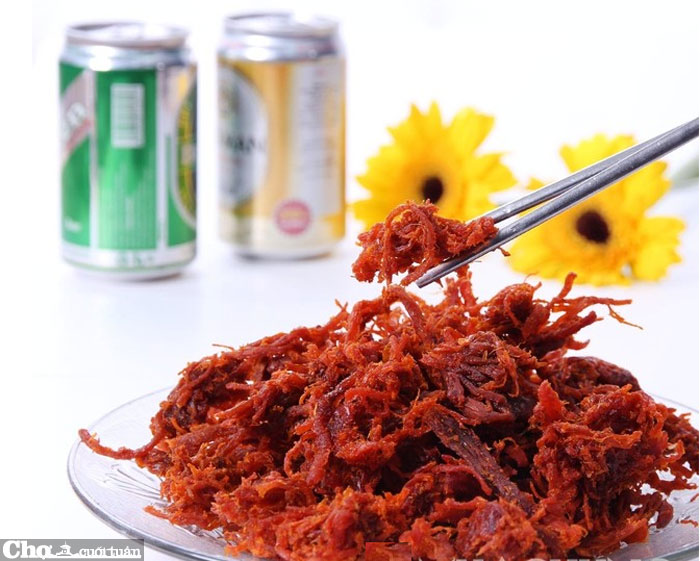 1kg thịt bò khô sợi thơm ngon (Khô heo giả bò)
