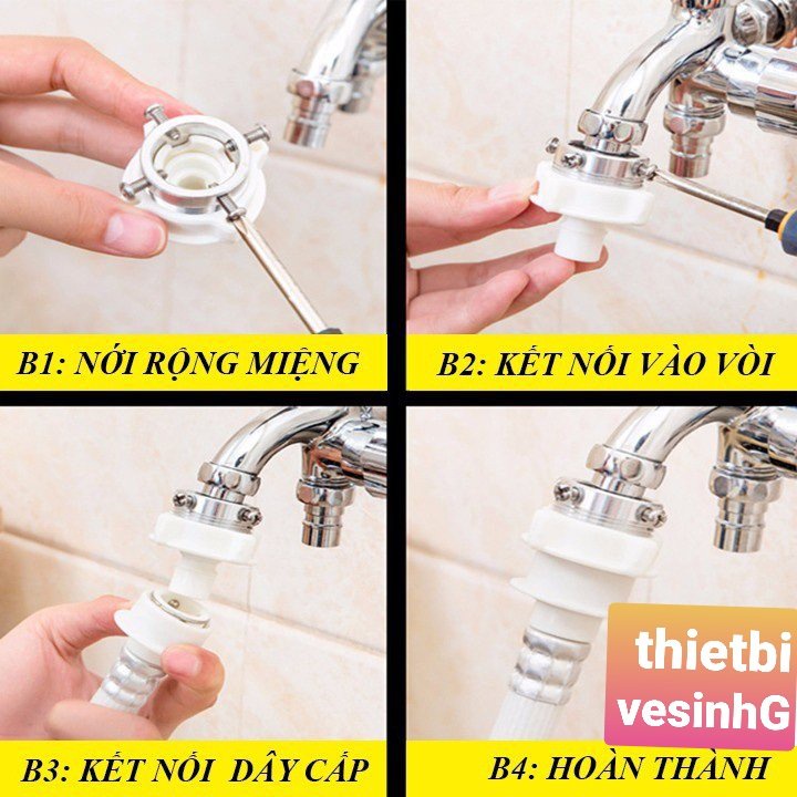 Dây cấp nước máy giặt đa năng loại 1.5m siêu bền