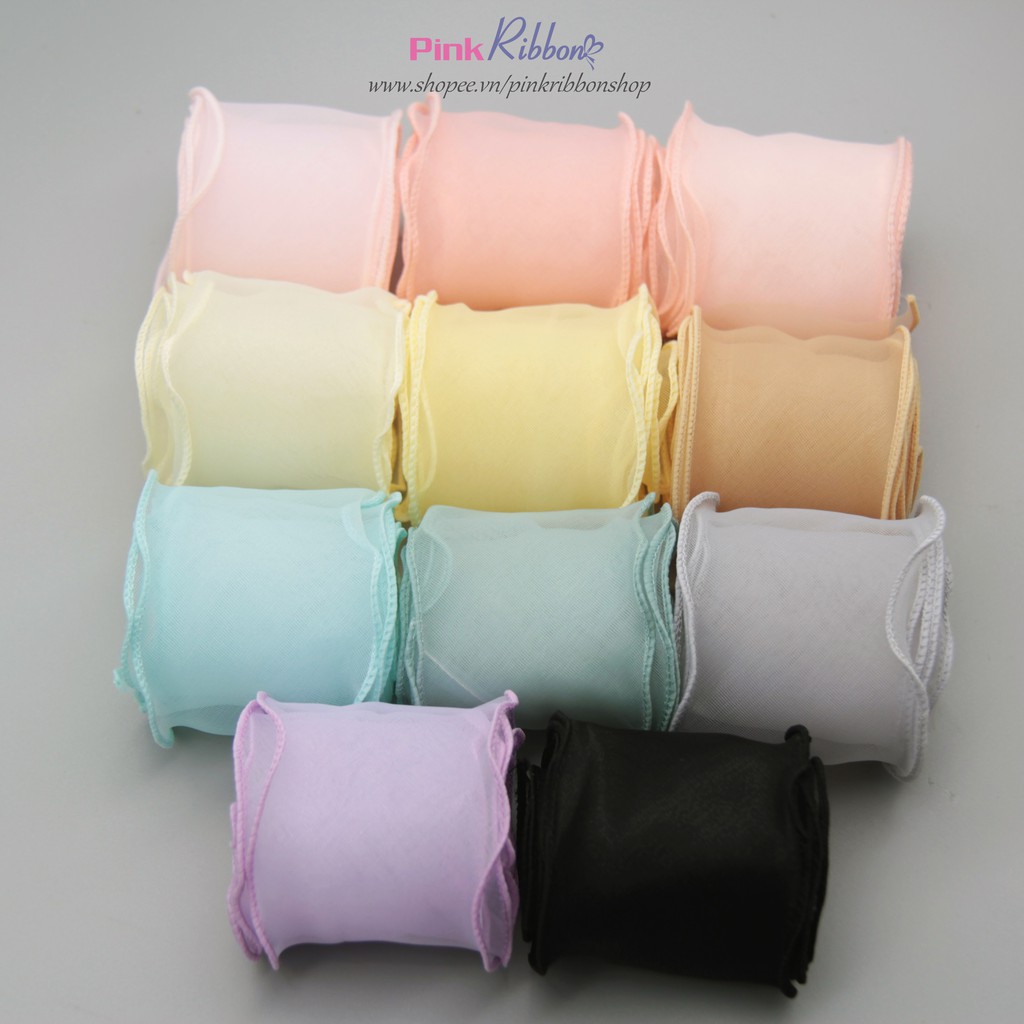 Voan Mờ Viền Bô Đê 6Cm