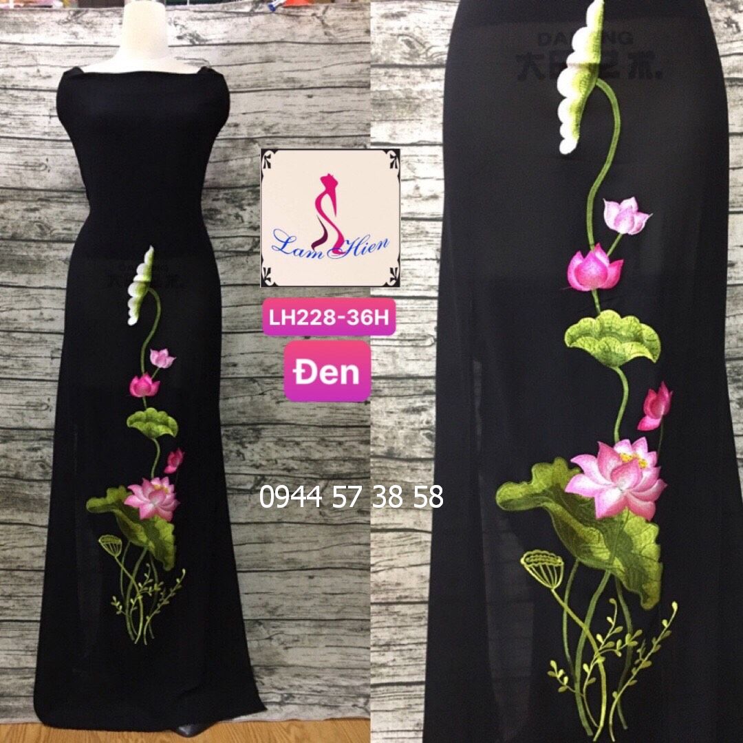 Vải áo dài thêu LH228
