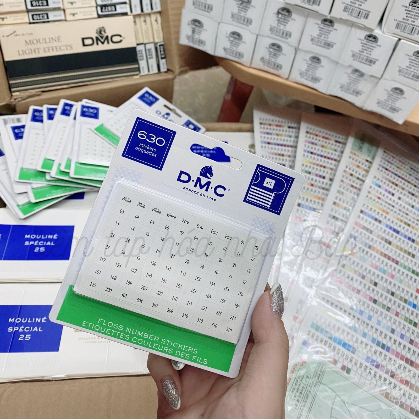 Bảng Dán 640 Mã Code Chỉ DMC Pháp Chính Hãng