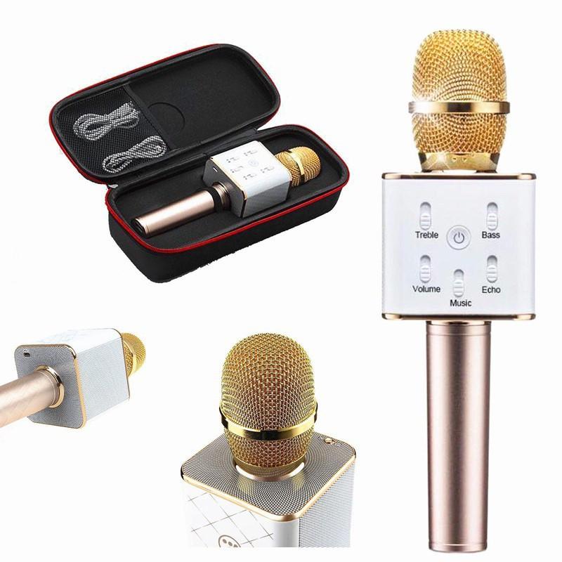 Micro Karaoke Kèm Loa Bluetooth Q7 - Hát Hay Giá Rẻ Dũng