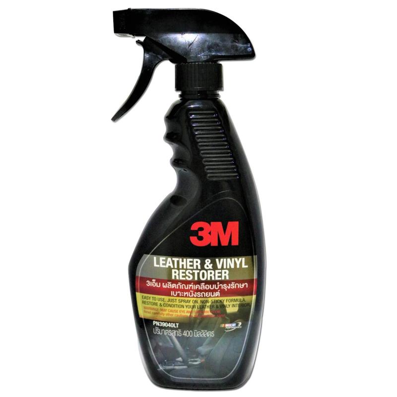 Chai xịt bảo dưỡng da, nhựa, nội thất ô tô 3M Leather & Vinyl Restorer 400ml 5.0