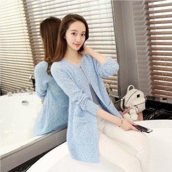 Áo khoác dạ nữ 2 túi form rộng AK34
